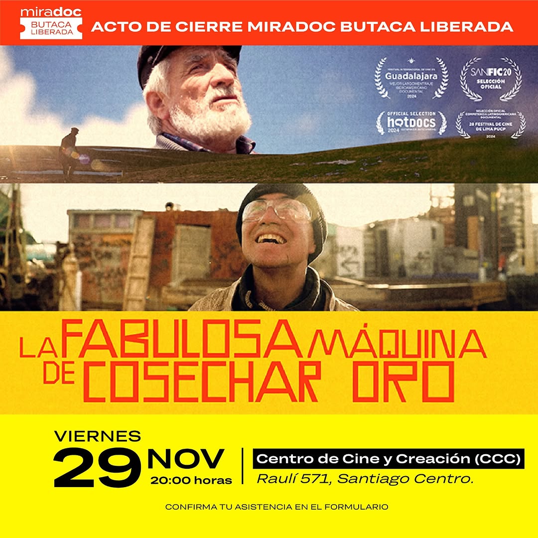 DOCUMENTAL CHILENO SE ACERCA A LOS OSCAR: «LA FABULOSA MÁQUINA DE COSECHAR ORO» ES ELEGIBLE PARA LOS PREMIOS DE LA ACADEMIA